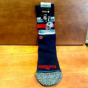 New England Patriots mens large STANCE brand socks NEW